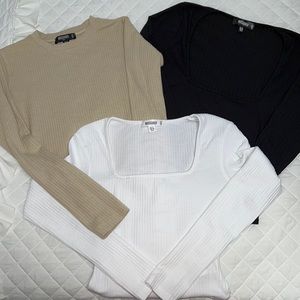 Missguided Bundle of 3 Bodysuits 🤍